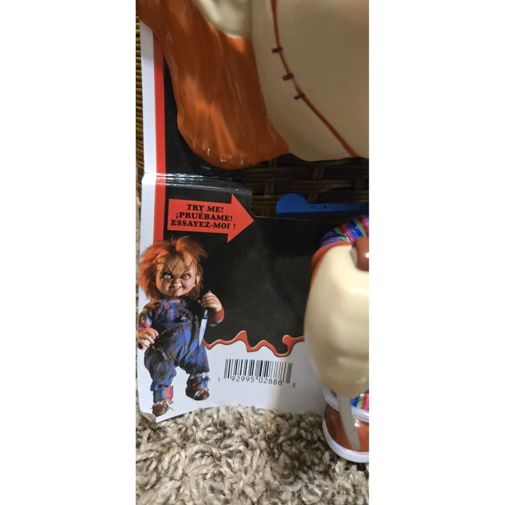 NEW Chucky Child's‎ Play Move A Mask Moving Arm Knife Horror Halloween Disguise